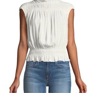 FRAME ruffle top Size M